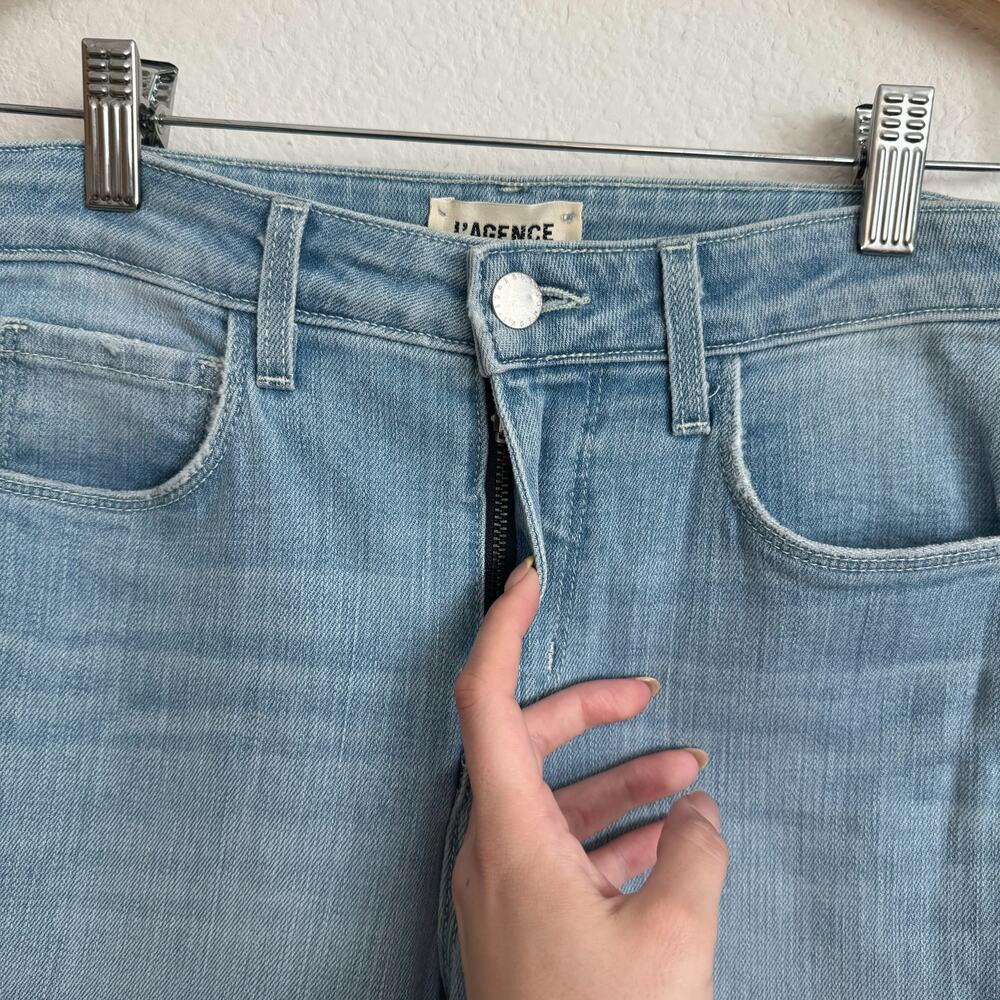 L'Agence‎ Ruth High Rise Straight Raw Hem Jeans - Picture 7 of 11